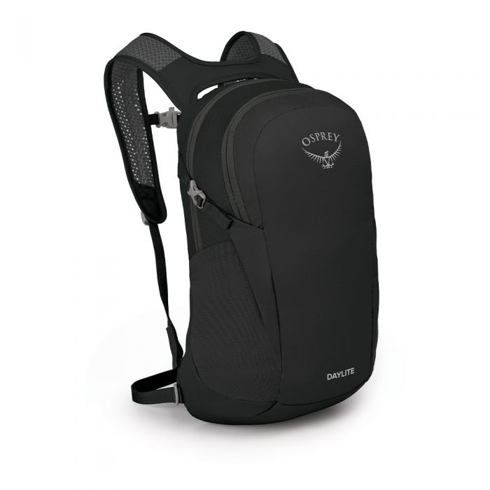 Osprey Daylite Zaino Sportivo Unisex Adulto Nero 13L - Leggero, Durevole, Rivestimento DWR Privo di PFC, Tessuto Riciclato