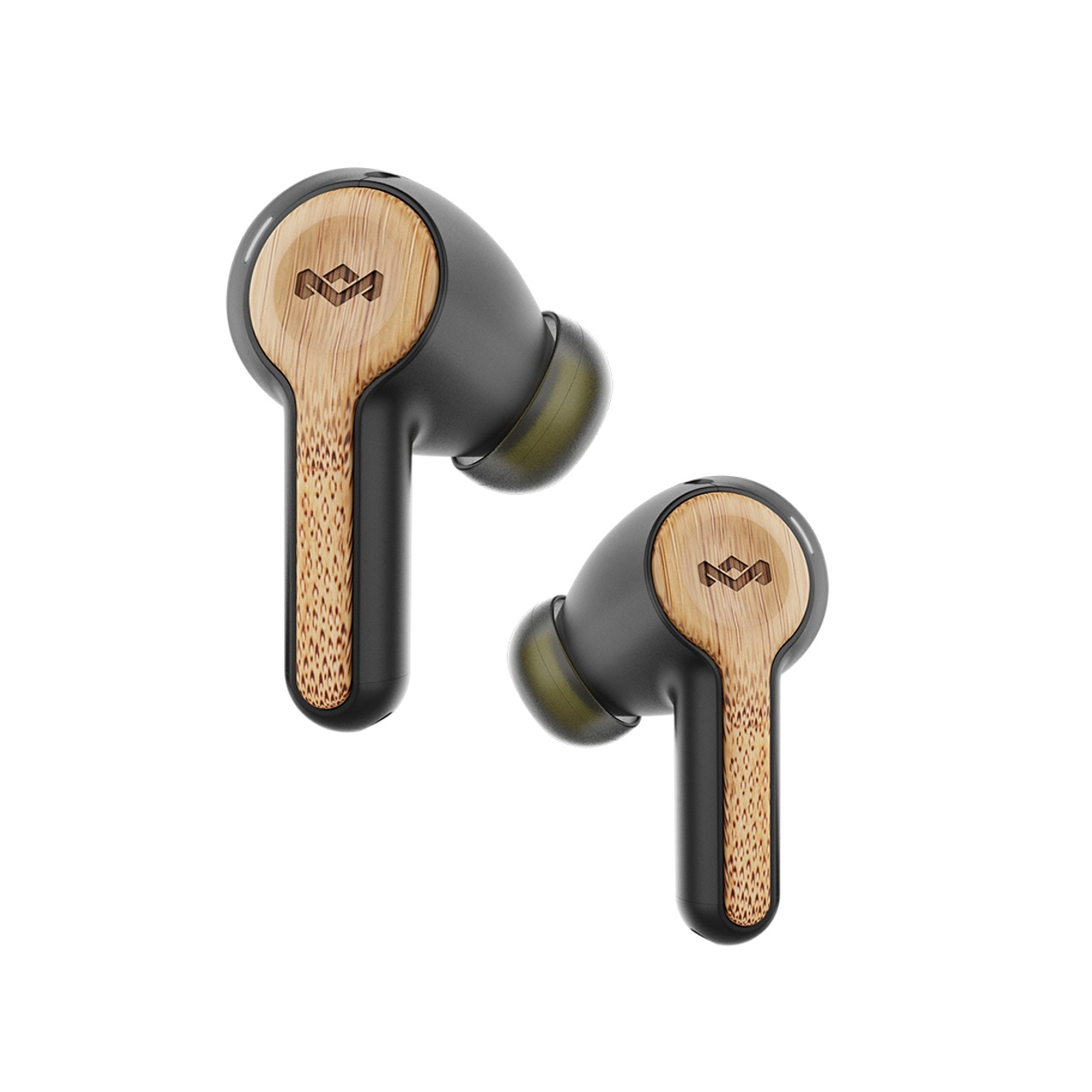 House of Marley EM-JE121-SB Cuffie Auricolari In-Ear Wireless Bluetooth Nero - Materiali Sostenibili, Controllo Touch, 30 Ore di Riproduzione