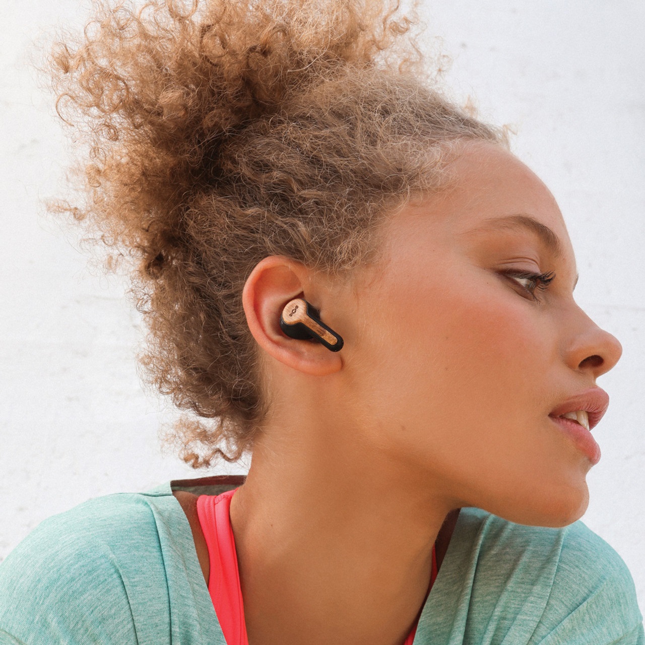 House of Marley EM-JE121-SB Cuffie Auricolari In-Ear Wireless Bluetooth Nero - Materiali Sostenibili, Controllo Touch, 30 Ore di Riproduzione