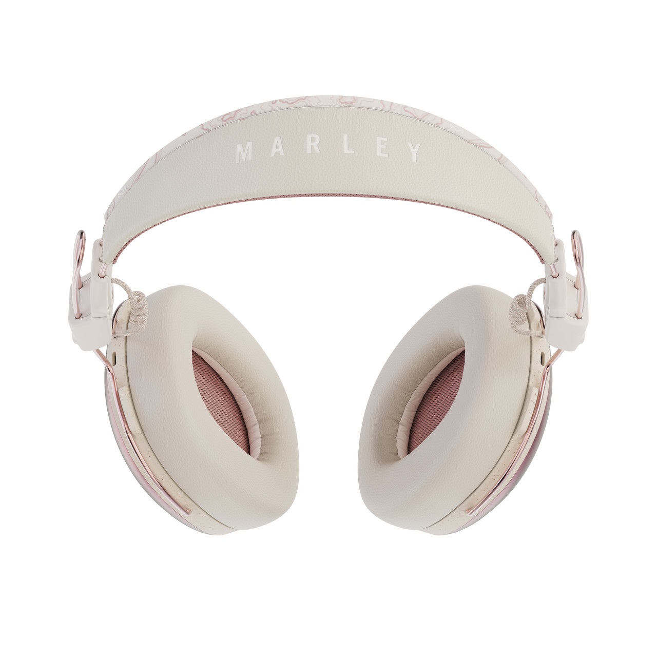 House of Marley Cuffie Over Ear Bluetooth - 34 ore di autonomia, microfono, isolamento del rumore passivo, materiali sostenibili, colore Rame
