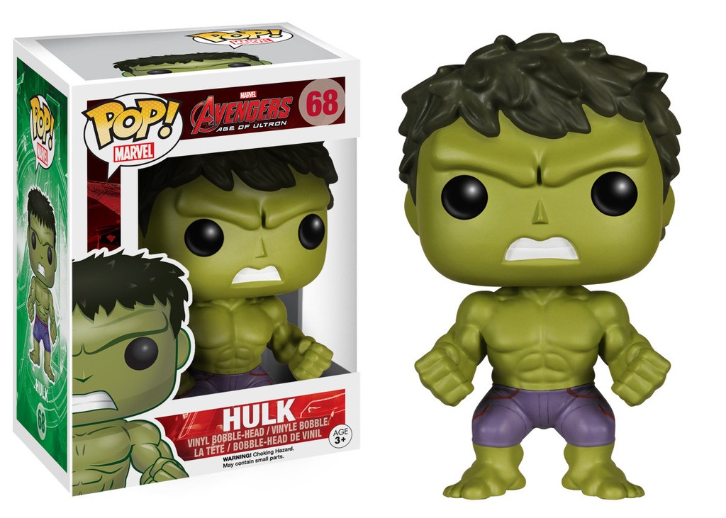 Funko Pop! Marvel: Avengers Age of Ultron - Hulk #68, Pop Vinyl Figure 10 cm, Multicolore