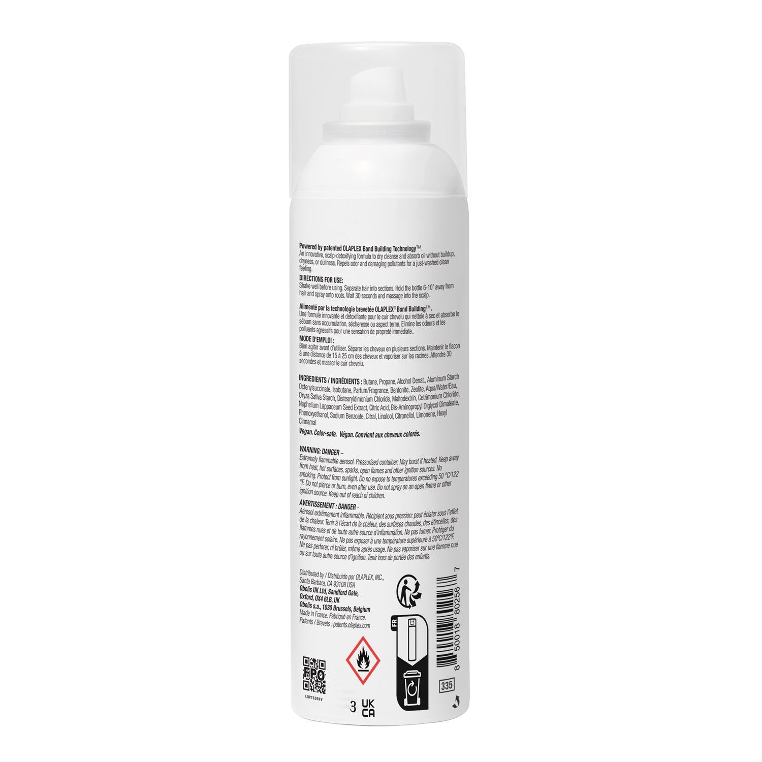Olaplex N°4D Clean Volume Detox Dry Shampoo 250 ml - Shampoo Secco Volumizzante e Rinfrescante per Tutti i Tipi di Capelli