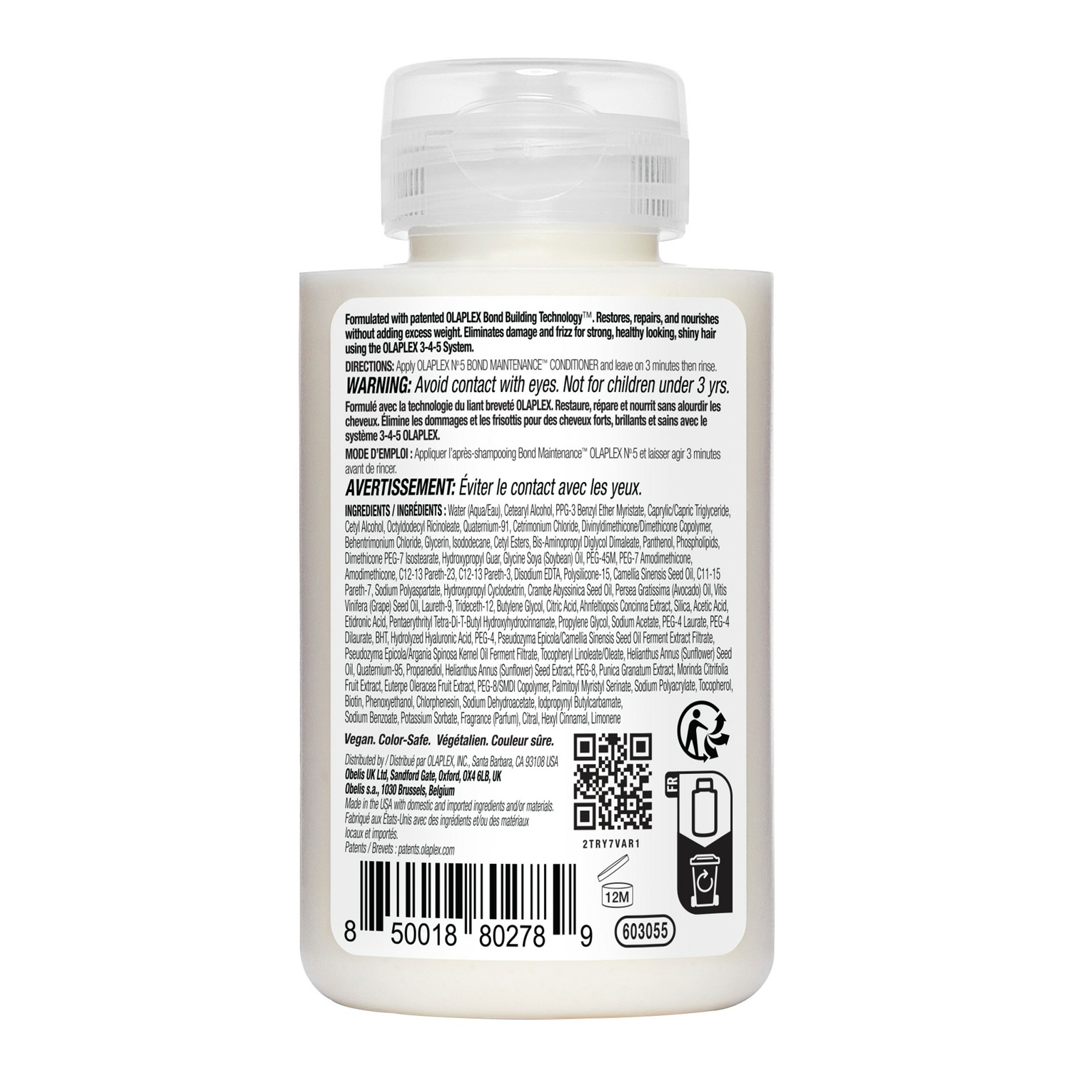 Olaplex N°5 Bond Maintenance Conditioner 100ml - Balsamo Riparatore e Idratante per Tutti i Tipi di Capelli