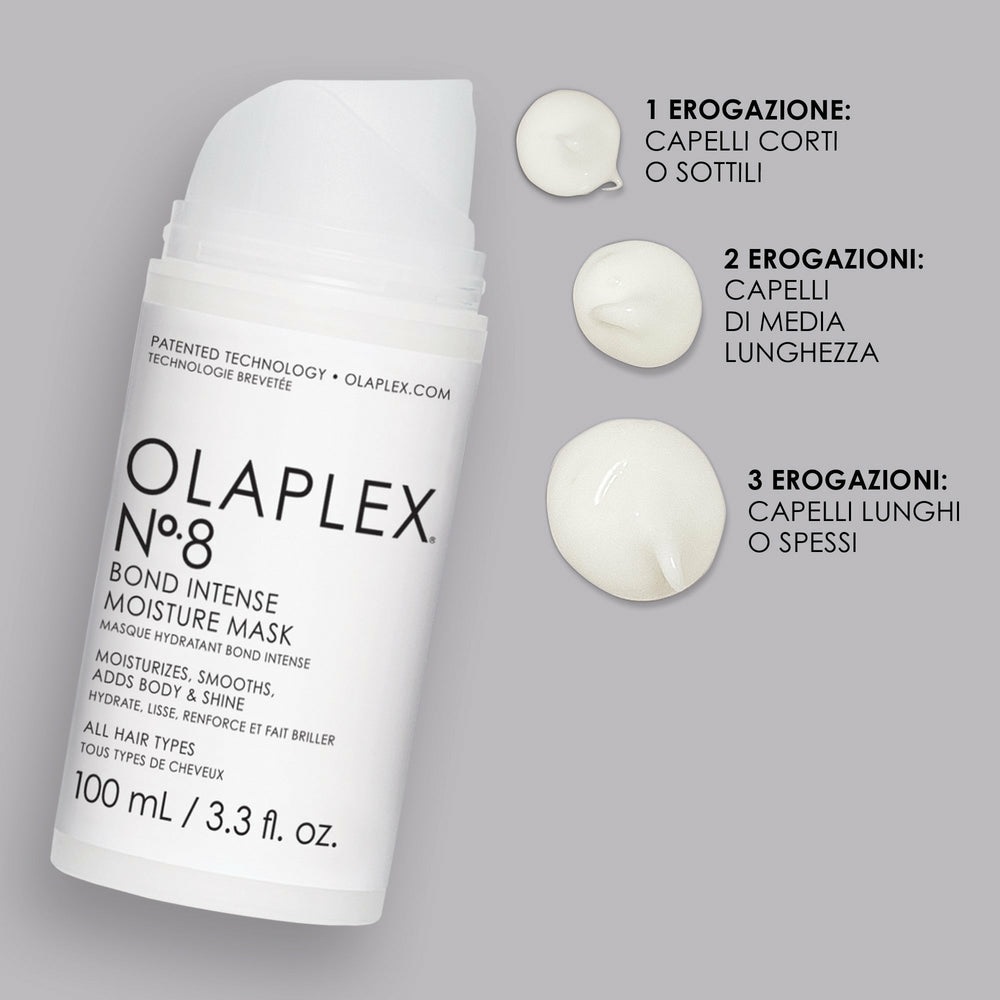 Olaplex N°8 Bond Intense Moisture Mask 100 ml - Maschera Riparatrice Idratante 4 in 1 per Capelli Danneggiati, Lucentezza e Morbidezza