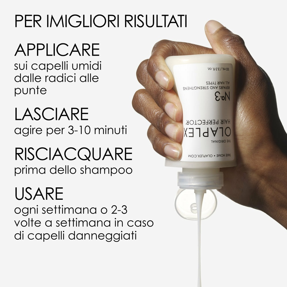 OLAPLEX N°3 Hair Perfector 100 ml - Trattamento Ricostruttivo per Capelli Danneggiati e Fragili