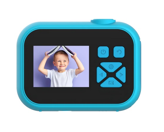 myFirst Camera 10 - Fotocamera Digitale per Bambini 5 MP, Blu, Leggera e Facile da Usare