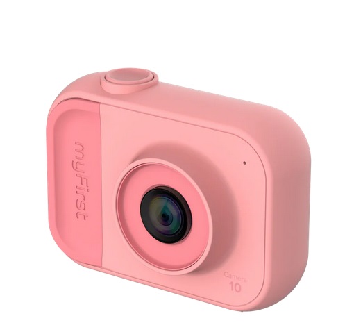 My First Camera 10 - Fotocamera Digitale Rosa per Bambini, Design Robusto e Schermo IPS da 2 Pollici