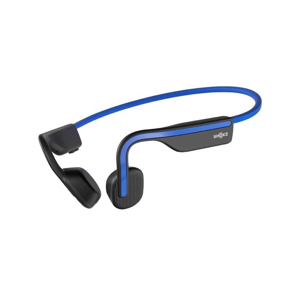 Shokz OpenMove Cuffie a Conduzione Ossea Wireless Bluetooth Blu - Musica e Chiamate, Design Open-ear, 6 Ore di Batteria