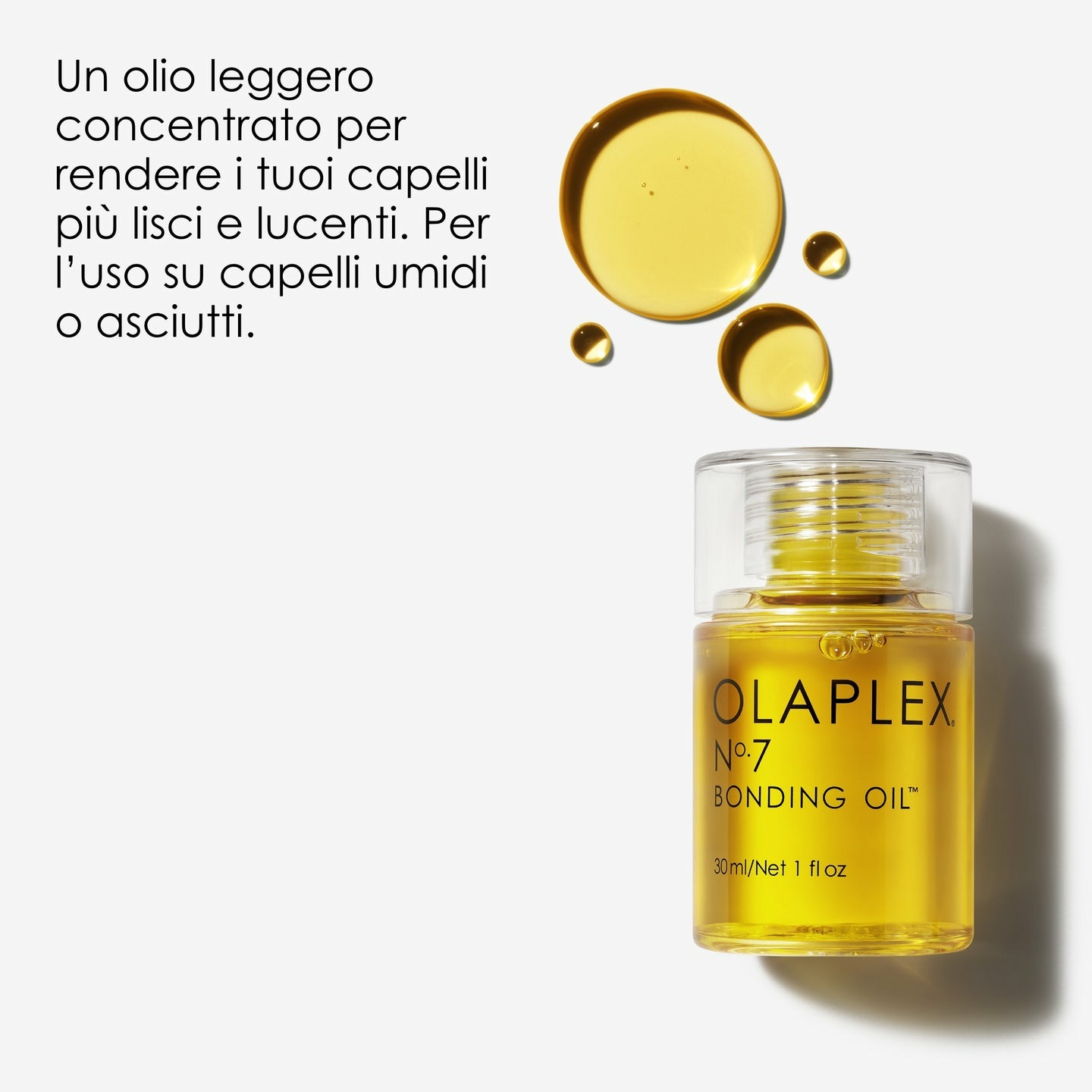 Olaplex N°7 Bonding Oil 30 ml - Olio Riparatore per Capelli, Idratante, Anti Crespo e Protettivo dal Calore