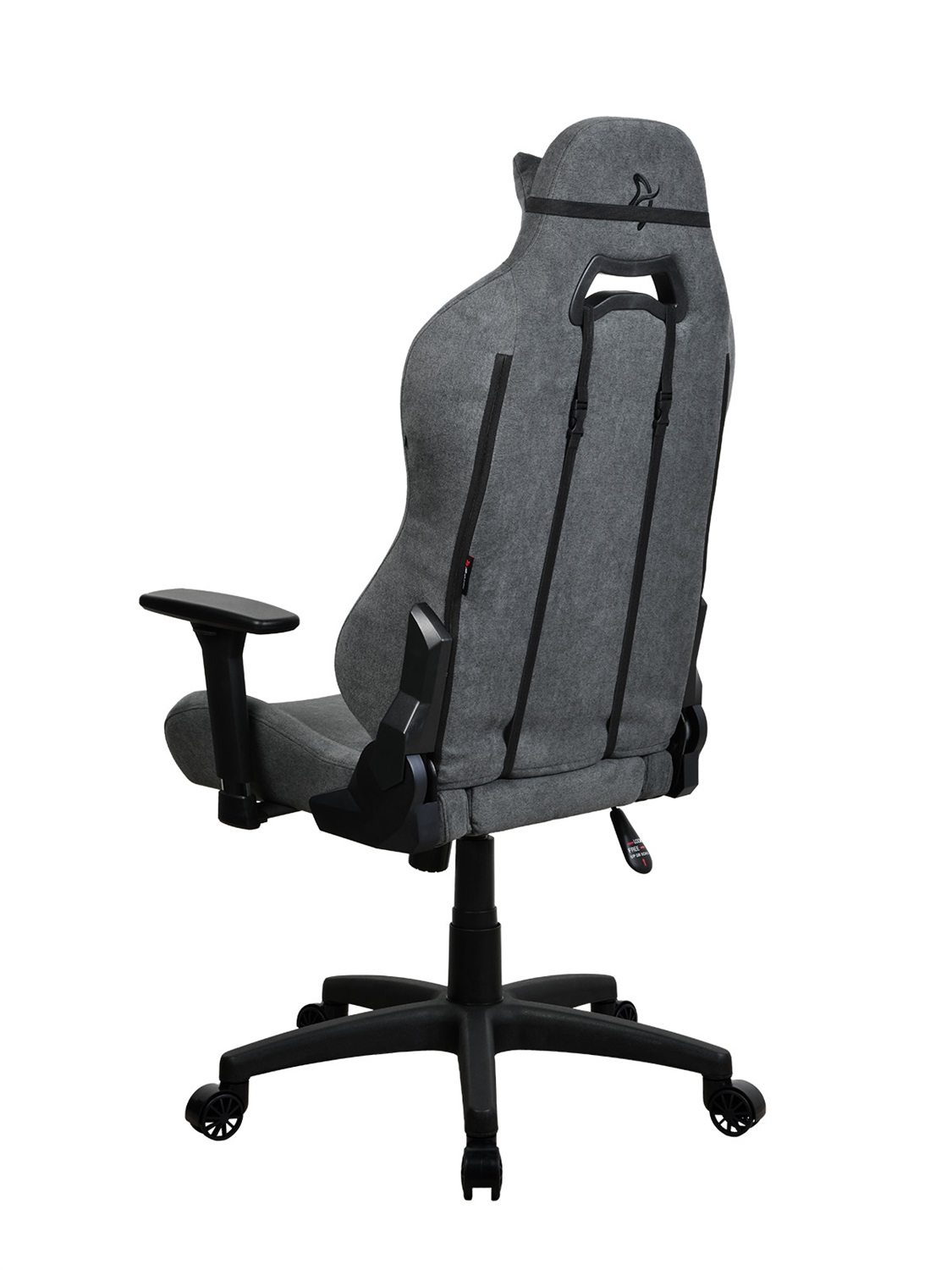 Arozzi Torretta Soft Fabric - Sedia da Gaming Ergonomica Grigia con Supporto per Schiena