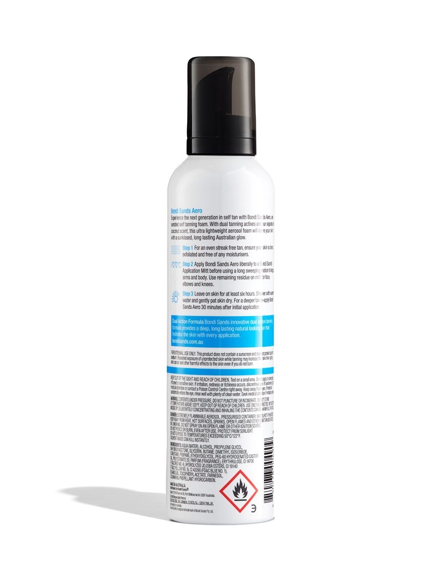 Bondi Sands Aero Self Tanning Foam Light/Medium 225 ml - Schiuma Autoabbronzante Aerata Ultraleggera con Fragranza al Cocco