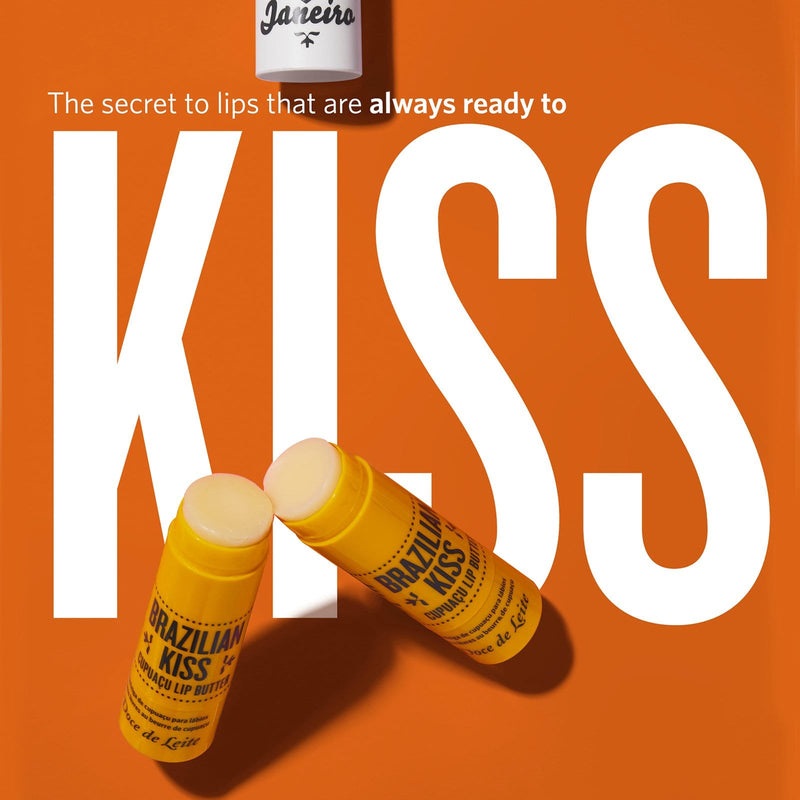 Sol de Janeiro Brazilian Kiss Cupuaçu Lip Butter Balsamo per Labbra 6,2 g - Idratante con Olio di Cupuaçu, Açaí e Cocco