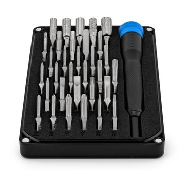 iFixit Moray Precision Bit Set - Set di punte e cacciavite di precisione con 32 punte (4 mm) per riparazioni di smartphone, tablet, console e portatili