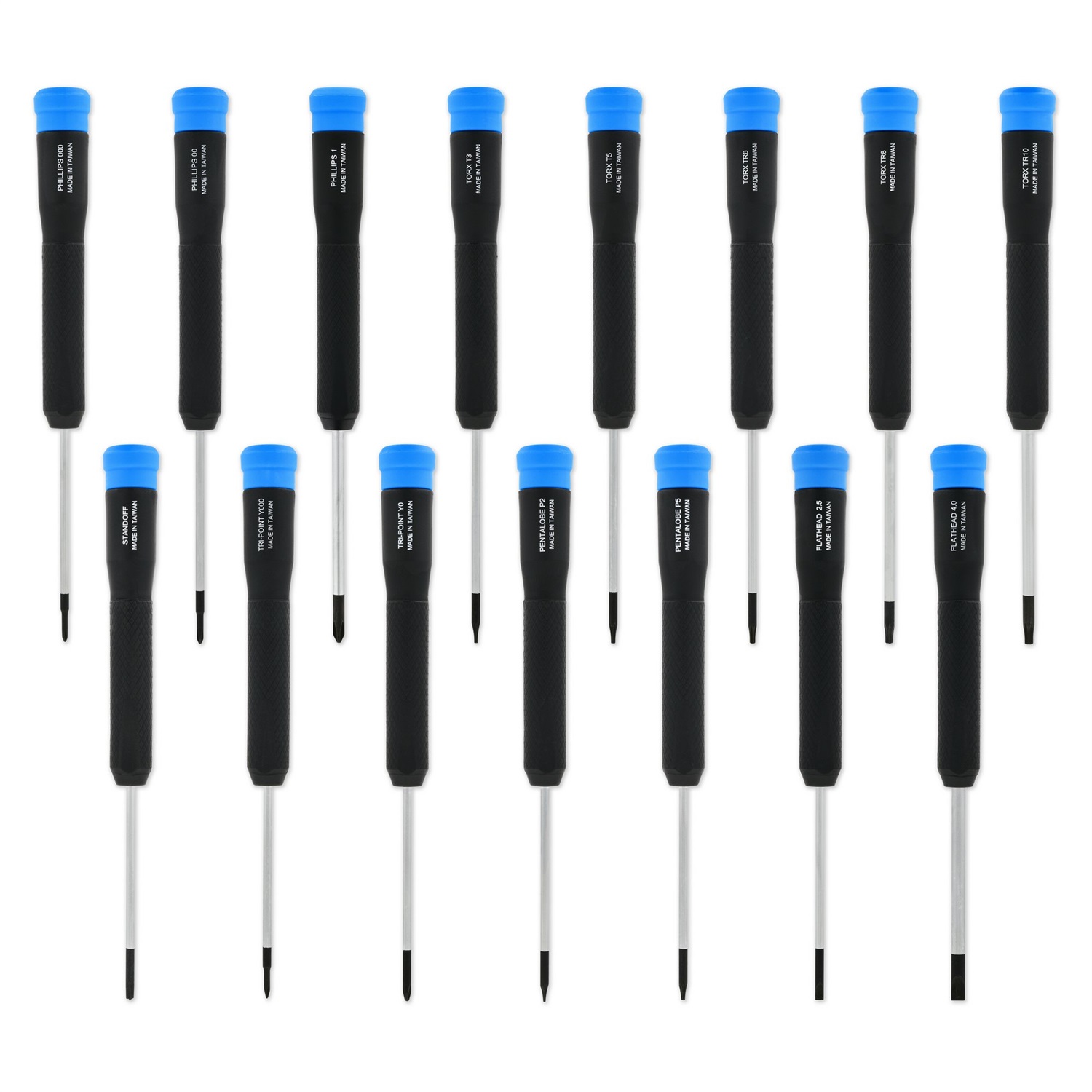 iFixit Marlin Screwdriver Set - 15 Cacciaviti di Precisione (4 mm) per Riparazioni di Elettronica, Compatibile con Smartphone e Laptop