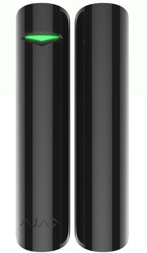 Ajax DoorProtect Contatto Magnetico Wireless per Porte e Finestre - Nero, Certificazione EN-50131 Grado 2