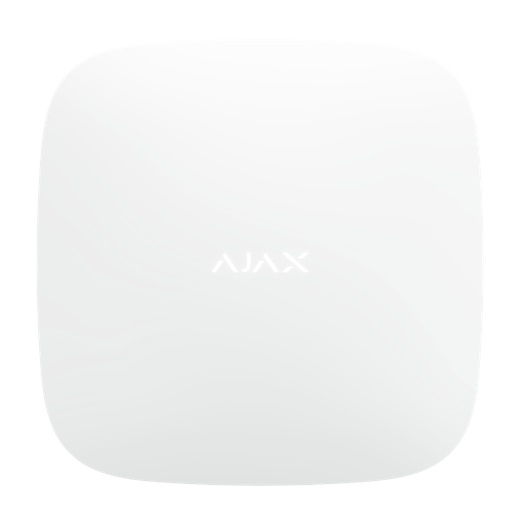 Ajax Hub Plus Centrale Antifurto Bianco con Modulo Dual Sim 2G/3G, Ethernet, Wi-Fi e Videoverifica