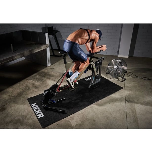 Wahoo Fitness Kickr Tappetino per Bicicletta da Interni - Nero, 91.4 x 198.1 cm, Antiscivolo e Fonoassorbente