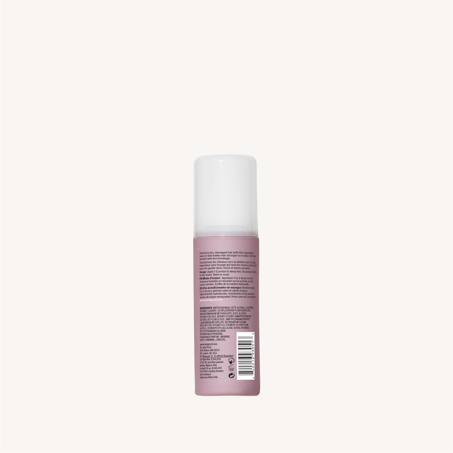 Living Proof Restore Repair Leave-In 118ml - Balsamo Senza Risciacquo per Capelli Danneggiati con Protezione UV