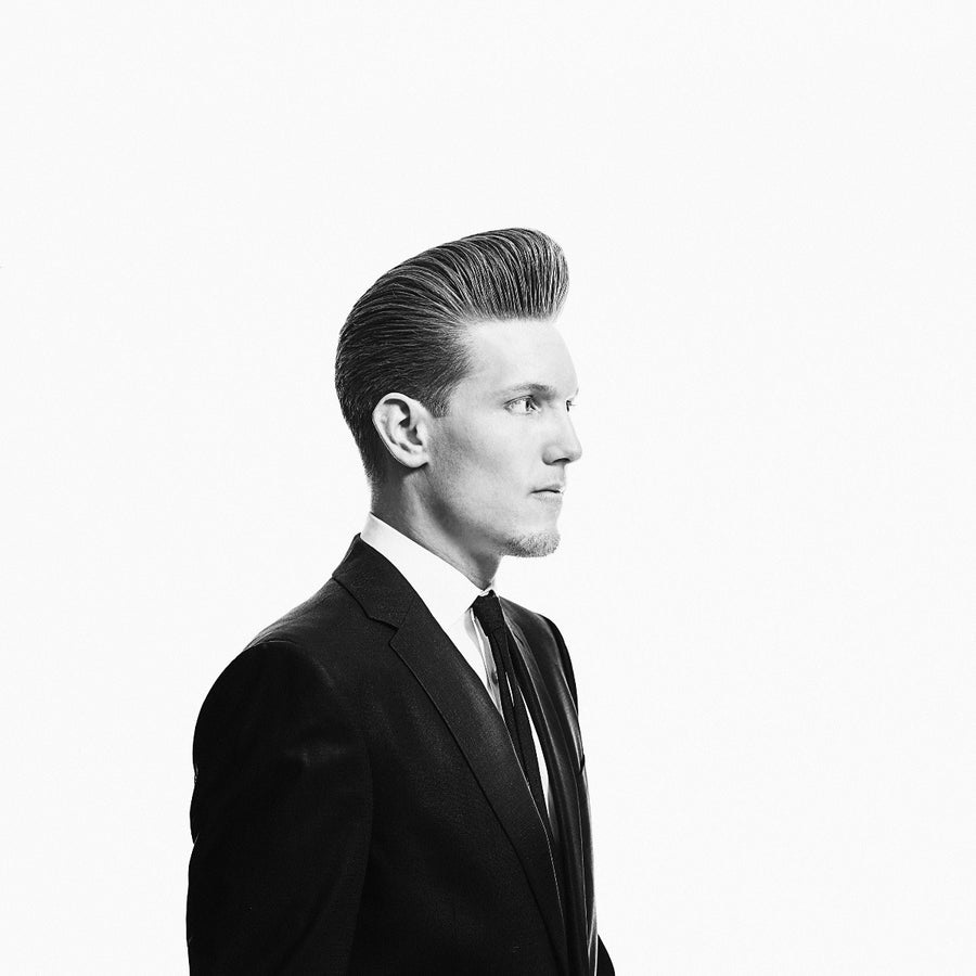 Reuzel Blue Pomade - Pomata per capelli idrosolubile con tenuta forte e fragranza di vaniglia e mandorle, 35 g