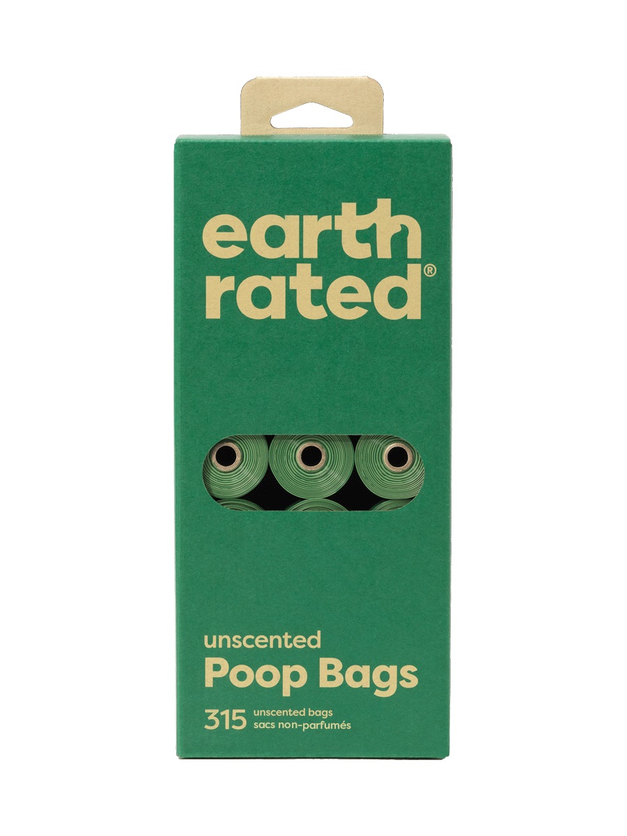 Earth Rated Sacchetti Igienici per Cani Extra Resistenti Senza Profumo - 21 Rotoli da 315 Sacchetti (23 x 33 cm)