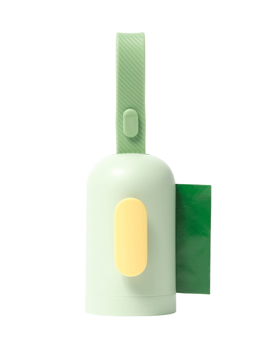 Earth Rated Dispenser di Sacchetti Igienici per Cani - Include 1 Rotolo con 15 Sacchetti Non Profumati, Pratico e Sostenibile per Passeggiate