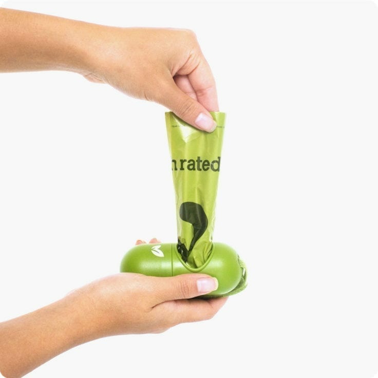 Earth Rated Dispenser Portasacchetti Igienici per Cani con 15 Sacchetti Biodegradabili alla Fragranza di Lavanda