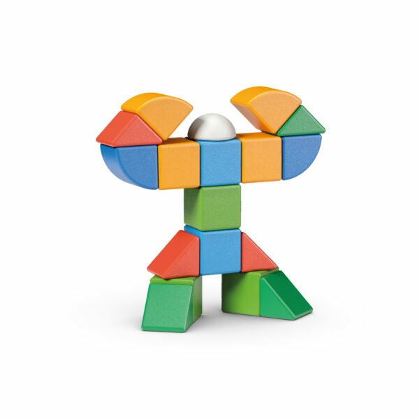 Geomag Magicube Shapes Little World - Kit di costruzione magnetico 25 pezzi per lo sviluppo creativo dei bambini