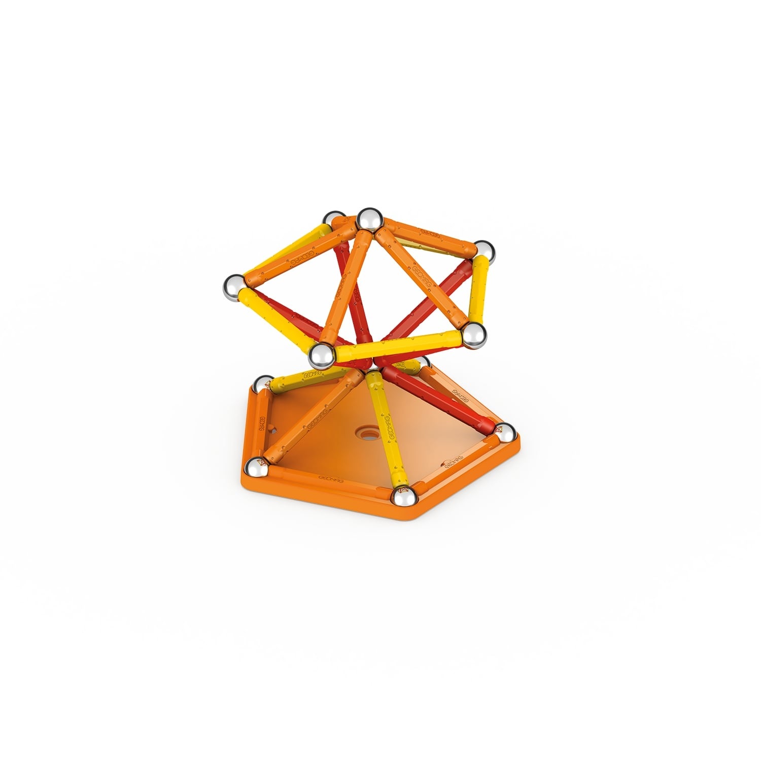 Geomag Classic Green Line - 42 Pezzi - Costruzioni Magnetiche per Bambini - 100% Plastica Riciclata