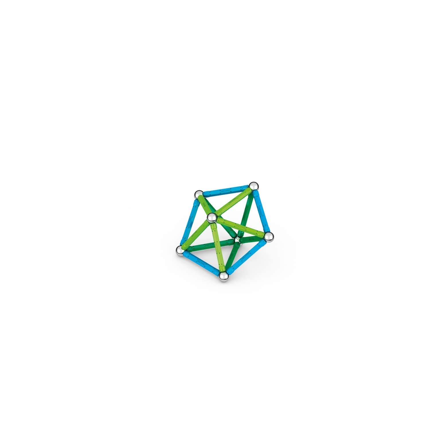 Geomag Classic - Set di Costruzioni Magnetiche Green Line da 60 Pezzi in Plastica Riciclata