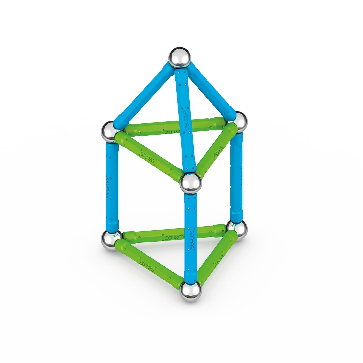 Geomag Classic Green - 25 Pezzi - Costruzioni Magnetiche per Bambini - 100% Plastica Riciclata