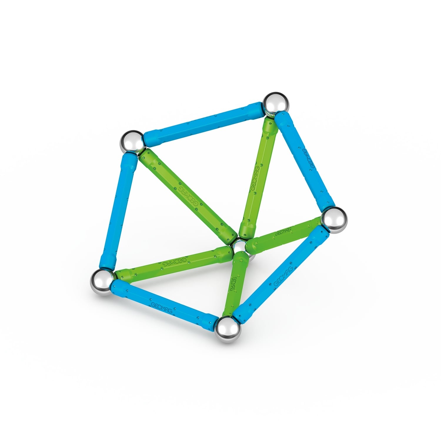 Geomag Classic Green - 25 Pezzi - Costruzioni Magnetiche per Bambini - 100% Plastica Riciclata