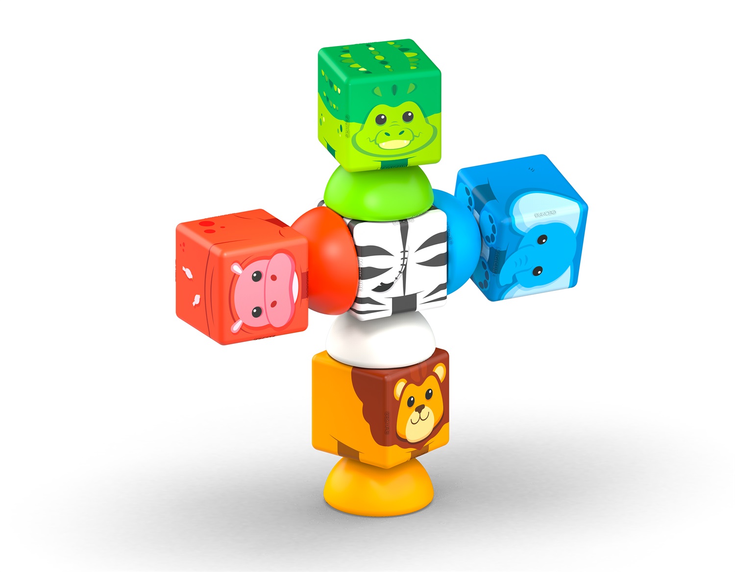 Geomag Magicube Stacking Safari - Costruzioni Magnetiche 10 Pezzi