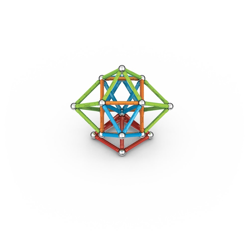 Geomag Supercolor - Set di Costruzioni Magnetiche da 93 Pezzi, Modulare e Swiss Made, per Età 3