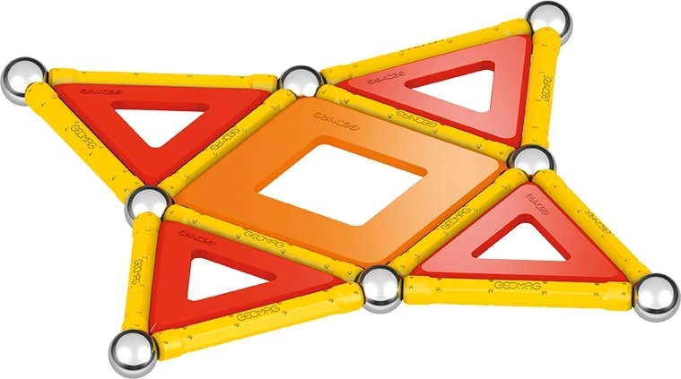 Geomag Classic Panels Green - 35 Pezzi di Costruzioni Magnetiche per Bambini in 100% Plastica Riciclata