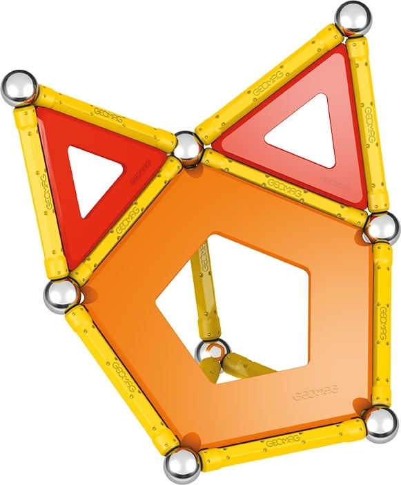 Geomag Classic Panels Green - 35 Pezzi di Costruzioni Magnetiche per Bambini in 100% Plastica Riciclata