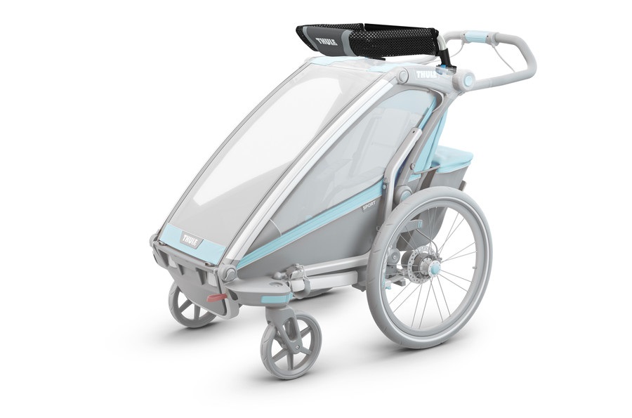 Thule Outdoor Portaoggetti Cargo Rack 1 - Compatibile con Thule Chariot Sport, Cross, Lite e Cab, Capacità di carico 2,3 kg, Tasca con cerniera