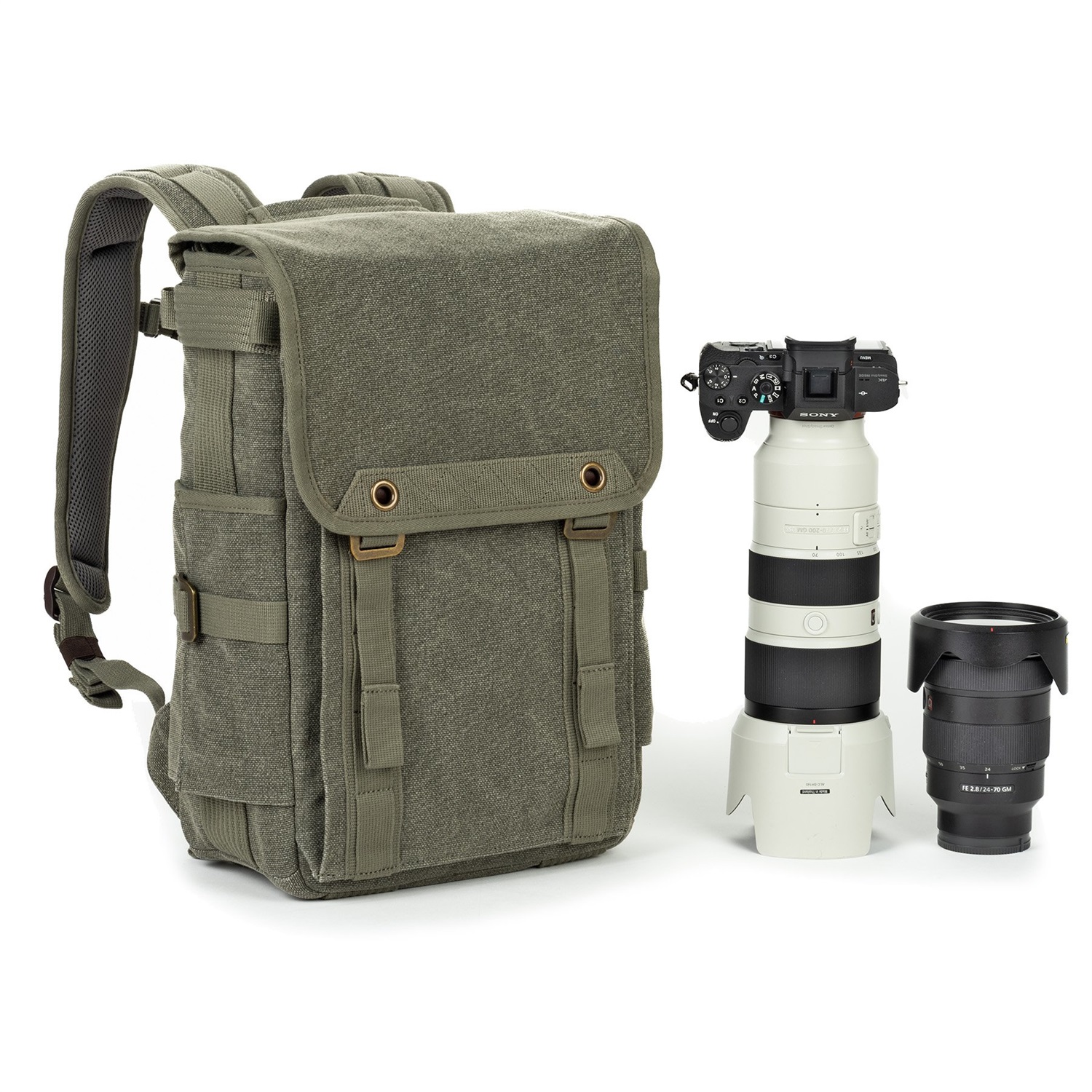 Think Tank Retrospective 15 Zaino Grigio per DSLR e Mirrorless con Spazio per Laptop 15''
