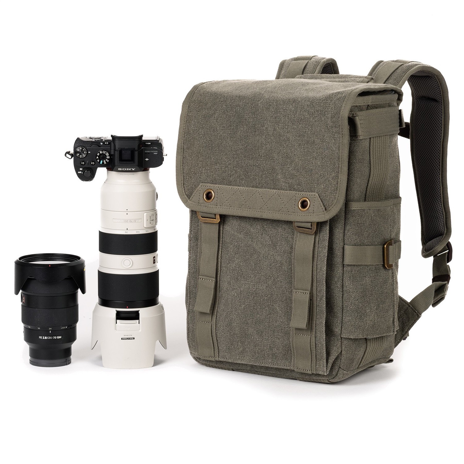 Think Tank Retrospective 15 Zaino Grigio per DSLR e Mirrorless con Spazio per Laptop 15''
