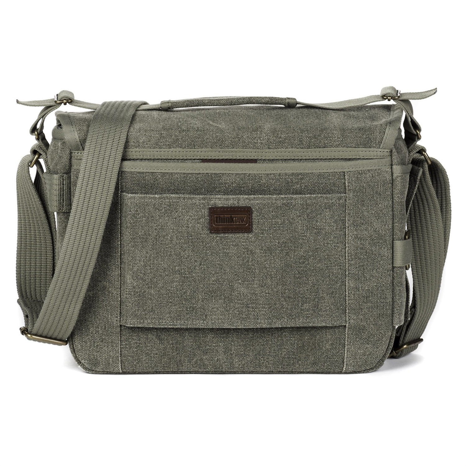 Think Tank Retrospective 7 V2.0 Pinestone - Borsa a tracolla elegante per fotografi con scompartimento per laptop