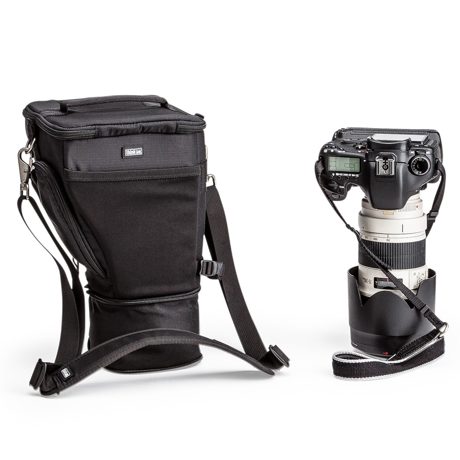 Think Tank Digital Holster® 40 V2.0 - Custodia a fondina per DSLR Pro con Tracolla, Nero