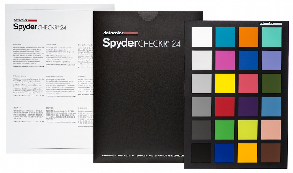 Datacolor SpyderCheckr 24 - Colorimetro per controllo colori e calibrazione bianchi, 24 patch, compatibile con Windows e Mac