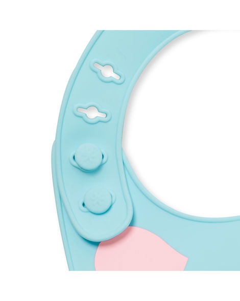 Skip Hop Bavaglino in Silicone Unicorno con Tasca Profonda e Chiusura Regolabile