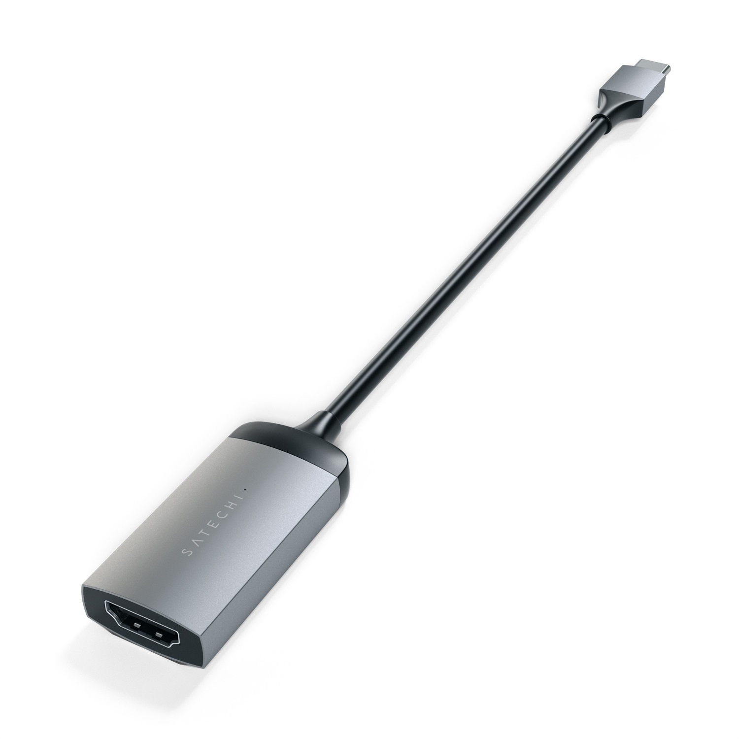 Satechi Adattatore da USB C a HDMI 4K (60Hz) - Compatibile con MacBook Pro/Air, iPad Pro, iPhone 15, Dell, HP, Surface - Grigio Siderale