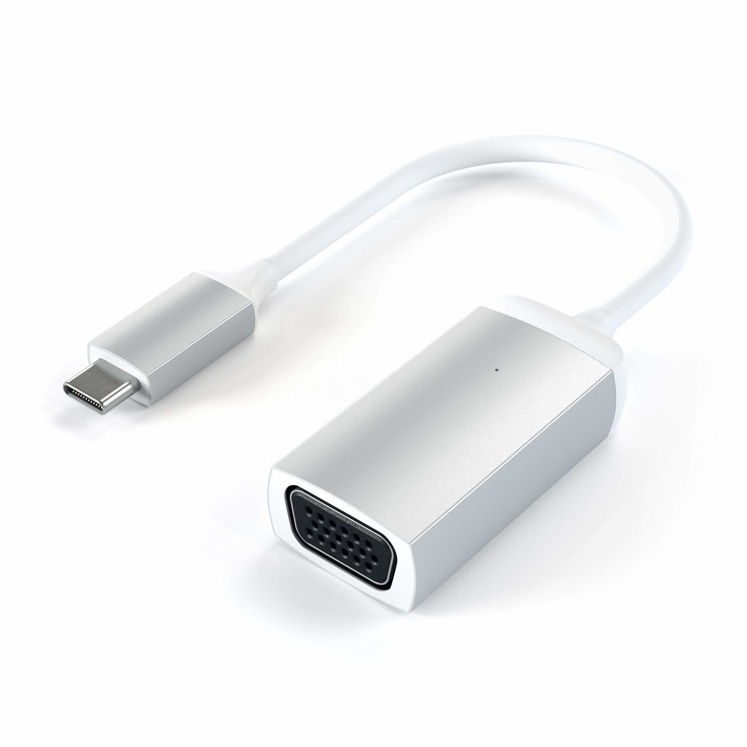 Satechi Adattatore USB C a VGA 1080p@60Hz - Compatibile con MacBook, Laptop e iPad - Argento