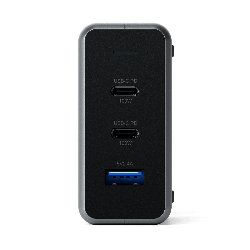 Satechi ST-TC100GM-EU Caricabatterie GaN 100W Compatto USB-C PD Universale Grigio
