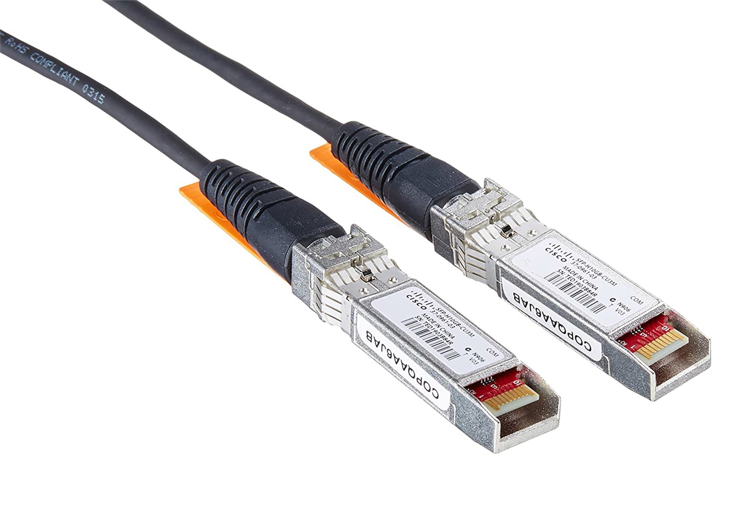 Cisco 10GBASE-CU SFP Cable 3 Meter - Cavo di rete InfiniBand SFP-H10GB-CU3M, Nero