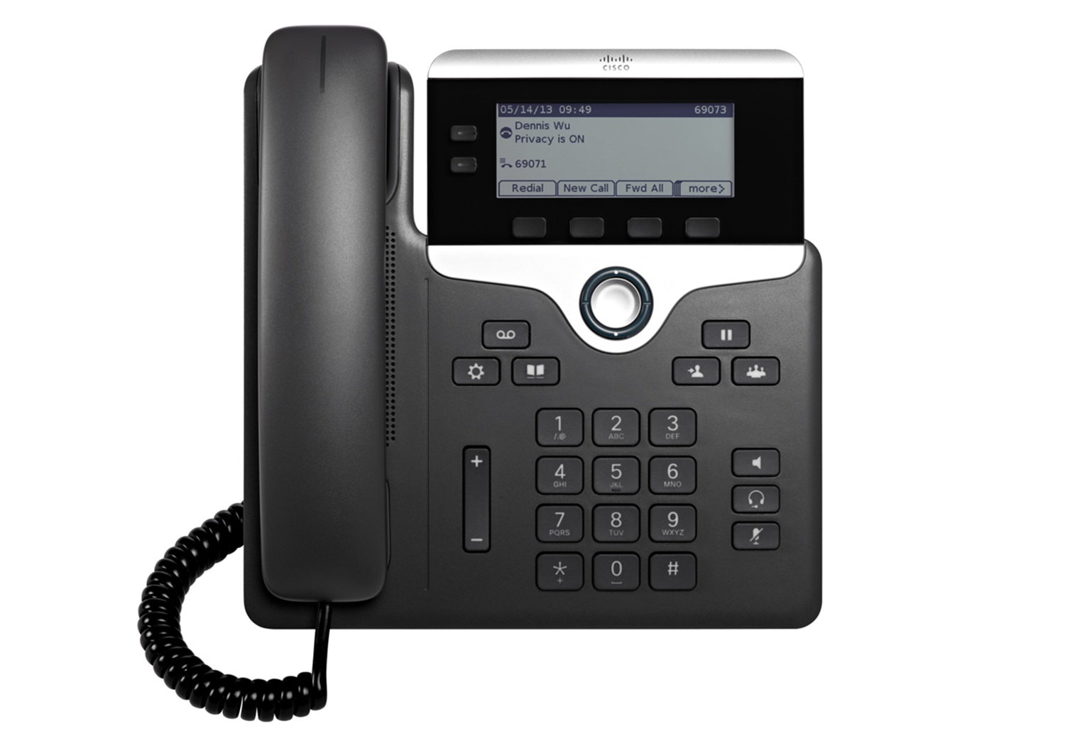 Cisco 7821 Telefono IP Nero e Argento - 2 Linee, Display 3.5