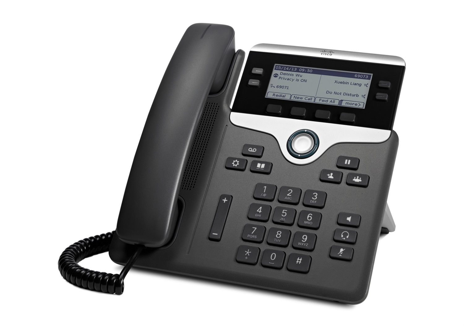Cisco 7841 Telefono IP VoIP Nero e Argento - 4 Linee, Cornetta Cablata, Display LCD