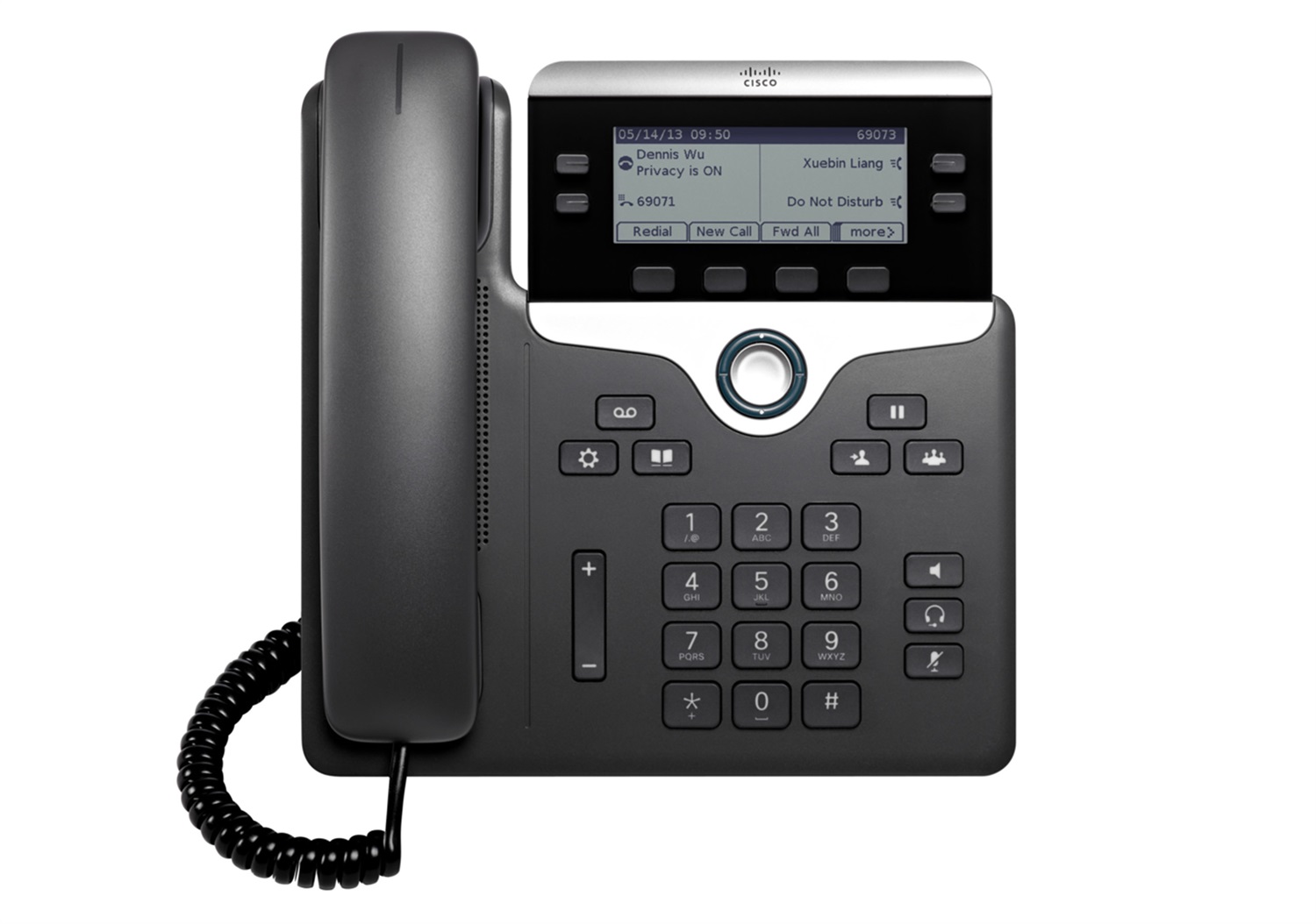 Cisco 7841 Telefono IP VoIP Nero e Argento - 4 Linee, Cornetta Cablata, Display LCD