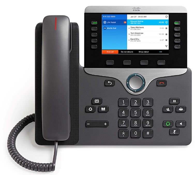 Cisco 8841 Telefono IP Cornetta Cablate Nero e Argento, 5 Linee, Display 12,7 cm (5